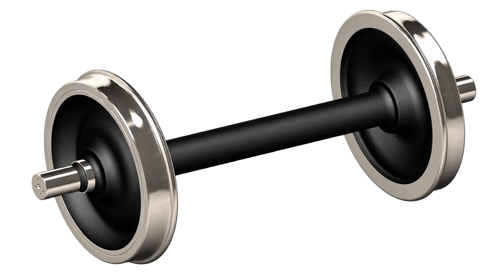 Assembled railway wheelset